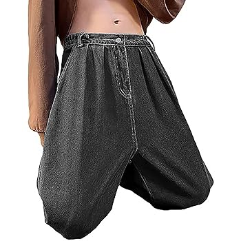 Men's Loose Fit Baggy Jeans Casual Streetwear Work Jeans